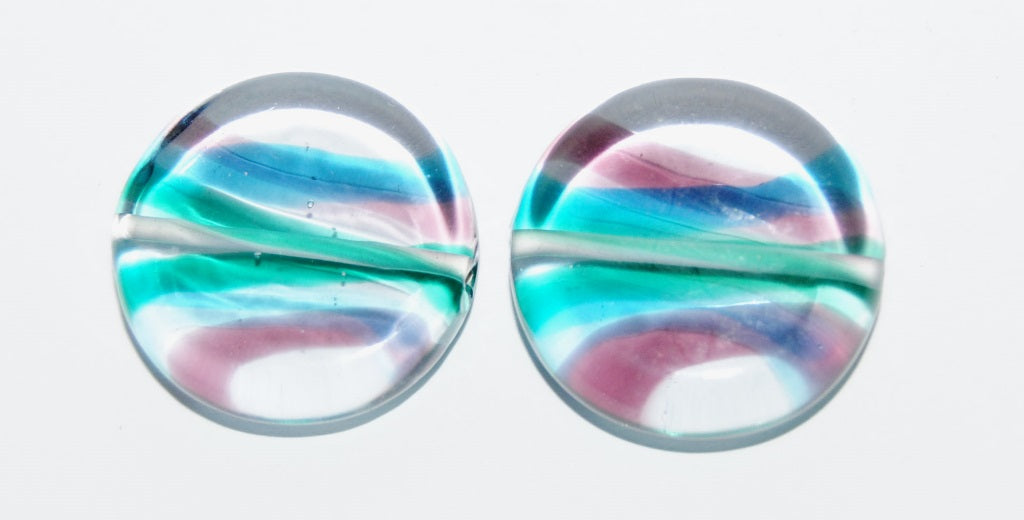 Czech Glass Hand Made Lampwork Beads Lines, (25 C), Glass, Czech Republic