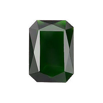 Octagon Faceted Pointed Back (Doublets) Crystal Glass Stone, Green 1 Pearl Colours (05423), Czech Republic