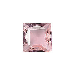 Square Faceted Pointed Back (Doublets) Crystal Glass Stone, Pink 9 Transparent (70110-L), Czech Republic