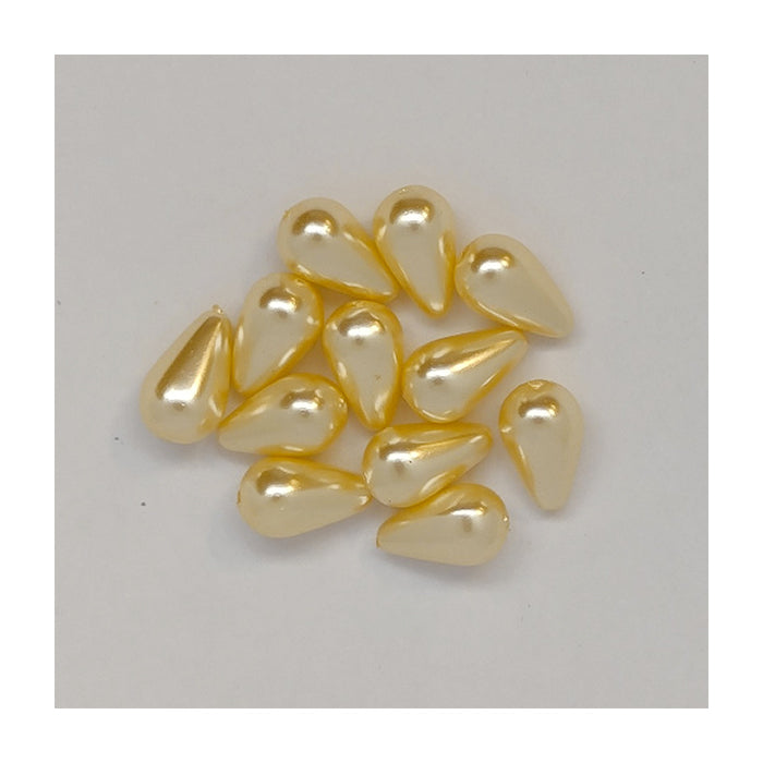 Imitation pearl glass beads drop Cream Glass Czech Republic