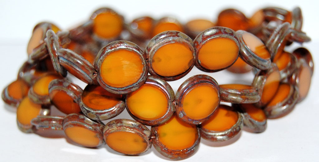 Table Cut Round Beads Eskooko, (81260 43400), Glass, Czech Republic