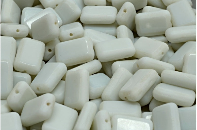 Table Cut Rectangle Beads, Gray 84100 (83500 84100), Glass, Czech Republic
