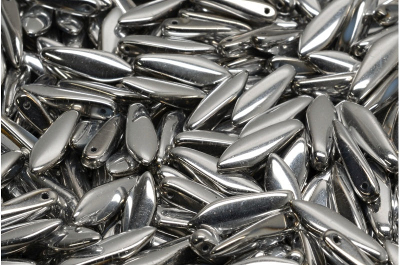 ダガービーズ、ホワイト 27003 (02010-27003)、ガラス、チェコ共和国