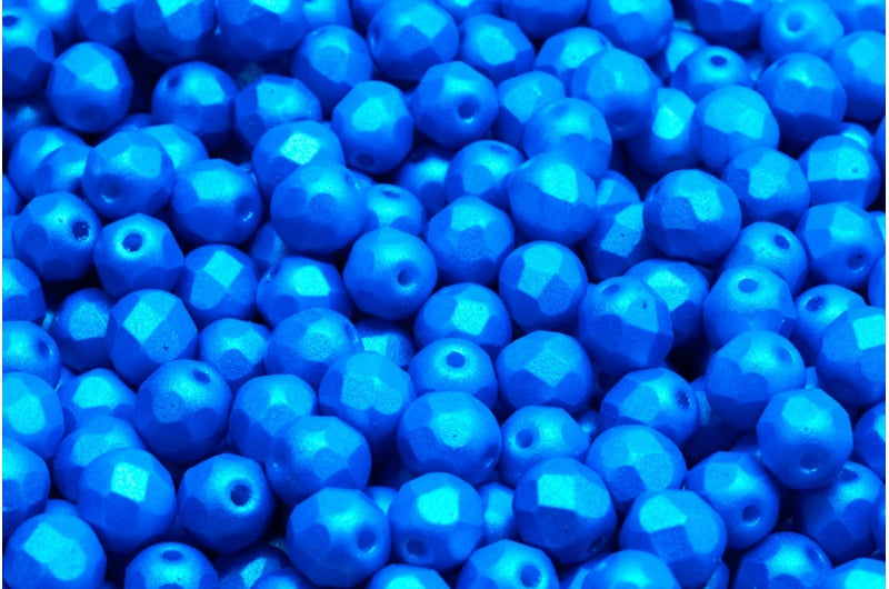 ファセット加工ビーズ ラウンド ホワイト 24511 (02010-24511)、ボヘミアクリスタルガラス、チェコ共和国