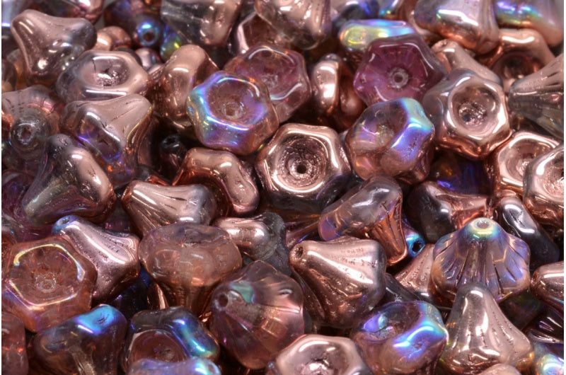 フラワーベルビーズ、クリスタル 98533 (00030-98533)、ガラス、チェコ共和国