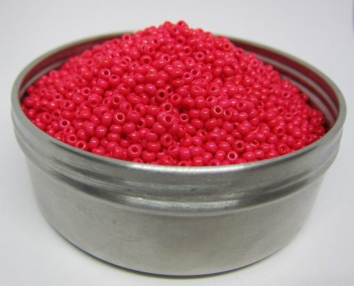 Rocailles PRECIOSA seed beads Red (Terra Intensive) Glass Czech Republic
