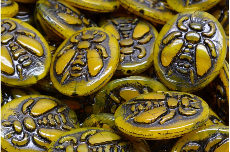 Bee Beads、81240 ブラックライン(81240-46441)、ガラス、チェコ共和国
