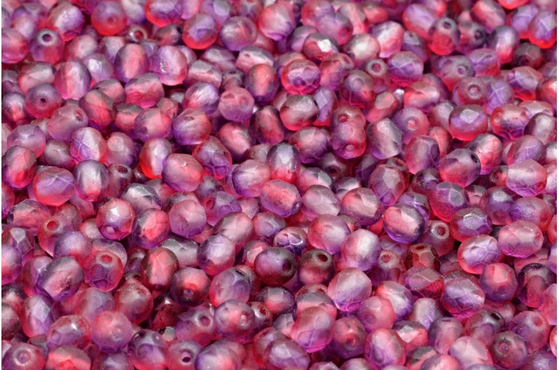 ファセットビーズラウンド、クリスタルマット48014(00030-84100-48014)、ボヘミアクリスタルガラス、チェコ共和国