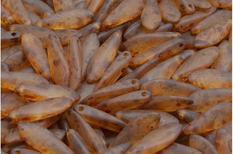 ダガービーズ、クリスタルマットステインストロング(00030-84100-86805)、ガラス、チェコ共和国