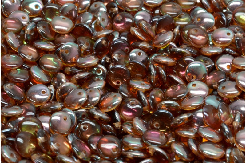 レンズ豆ビーズ、クリスタル 23401 (00030-23401)、ガラス、チェコ共和国