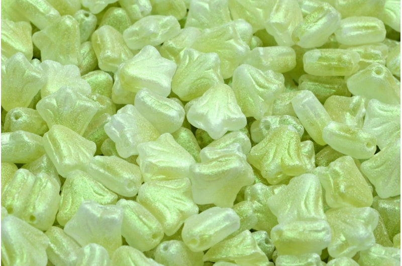 ユリの花のビーズ、R0053 79303 (R0053-79303)、ガラス、チェコ共和国