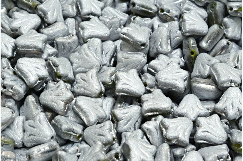 ユリの花ビーズ、イエローマット 27003 (R0812-84100-27003)、ガラス、チェコ共和国