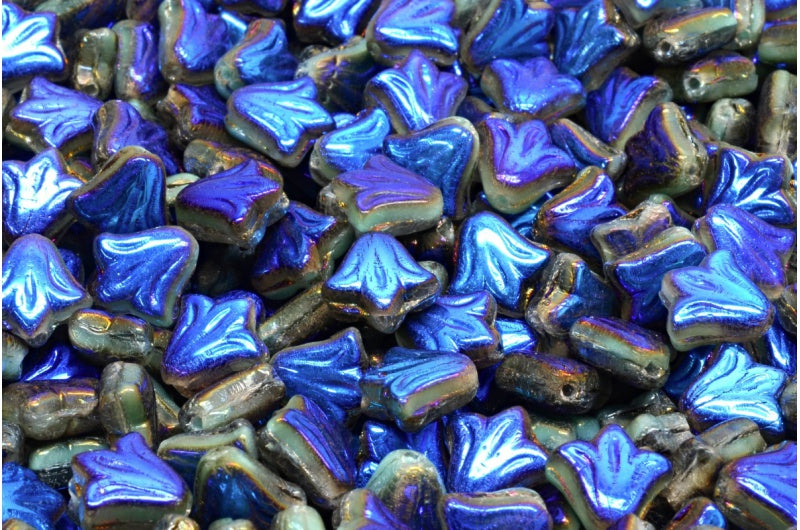 ユリの花のビーズ、クリスタル 29903 (00030-29903)、ガラス、チェコ共和国