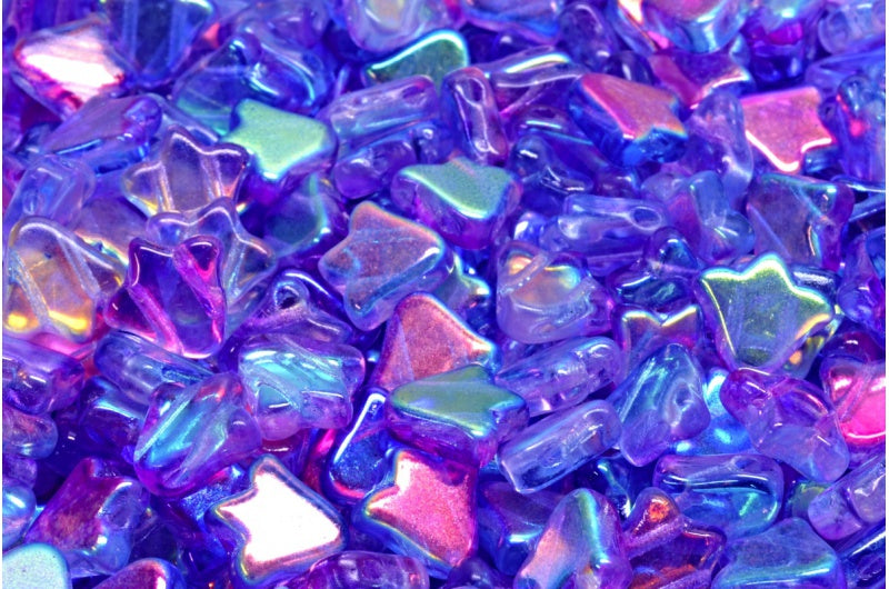 2穴フラットチューリップベルビーズ、クリスタル48102(00030-48102)、ガラス、チェコ共和国