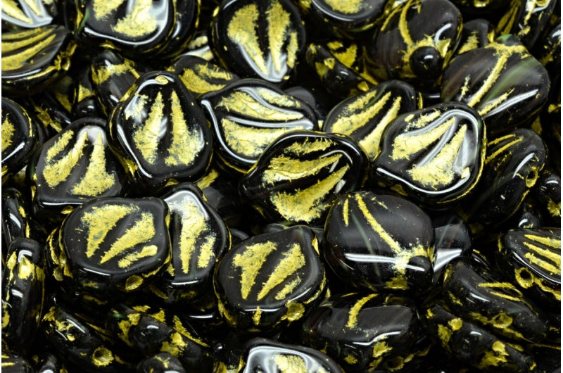 Peony Petal Beads, 57109 54320 (57109-54320), Glass, Czech Republic