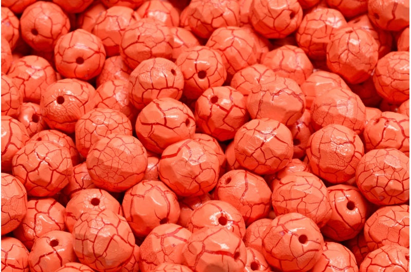 Fire Polished Faceted Beads Round, Chalk White 24608 (03000-24608), Bohemia Crystal Glass, Czech Republic