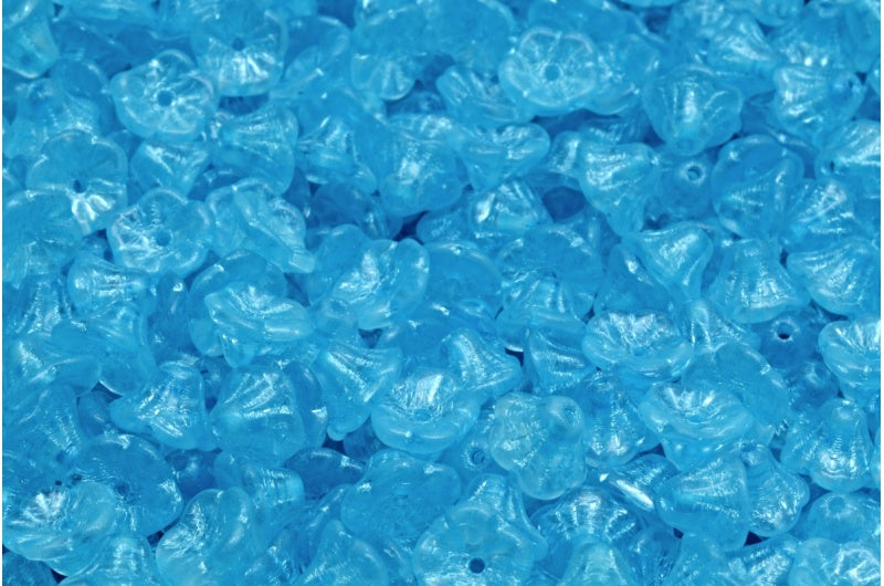 Bell Flower Cup Beads, Crystal 54323 (00030-54323), Glass, Czech Republic