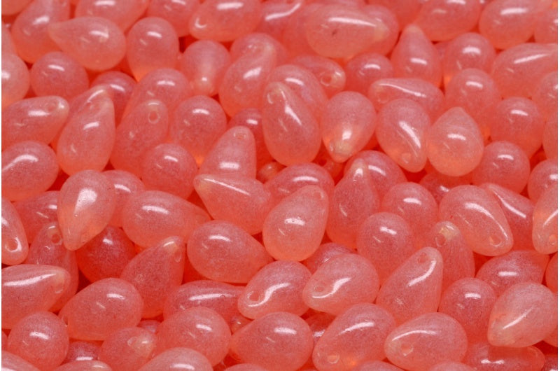 ドロップビーズ、クリスタル透明ライトアメジスト(00030-20010)、ガラス、チェコ共和国