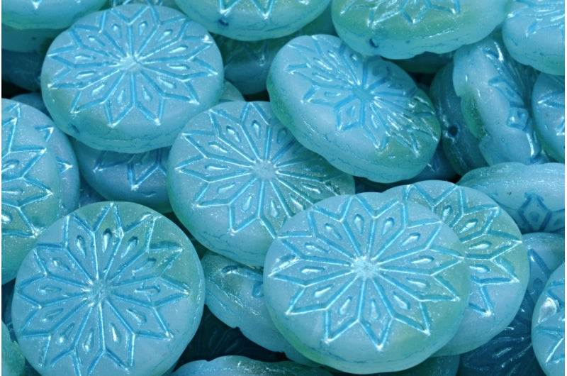 Origami Flower Beads, R5111 Matte 54323 (R5111-84100-54323), Glass, Czech Republic