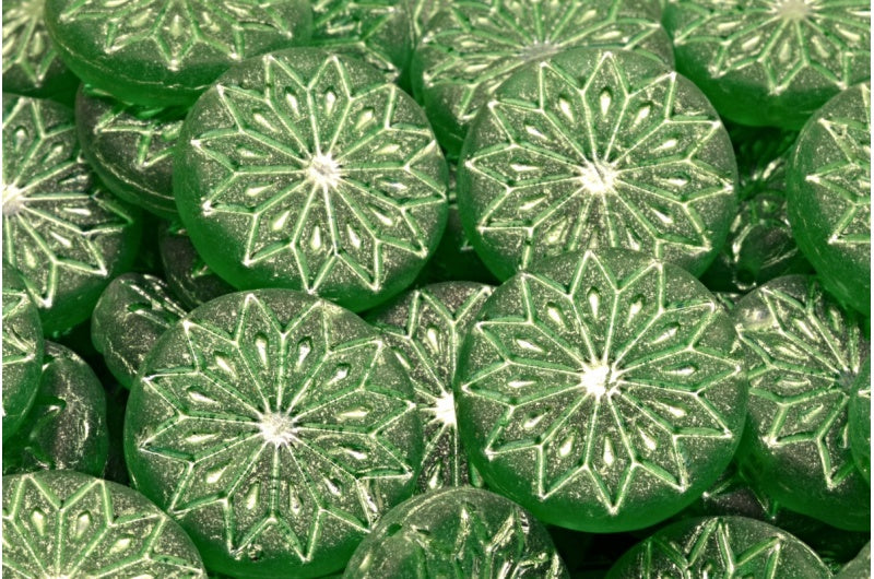 折纸花珠,50610 哑光 54322 (50610-84100-54322),玻璃,捷克共和国