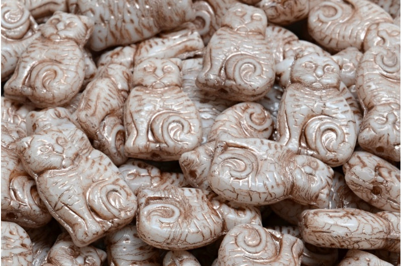 猫珠,白铜内衬 (02010-54324),玻璃,捷克共和国