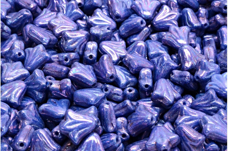 ユリの花のビーズ、37306 Nebula (37306-15001)、ガラス、チェコ共和国