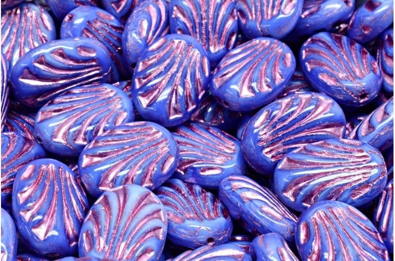 オーバル型、ライン入り、37306 ピンクライン入り (37306-54321)、ガラス、チェコ共和国