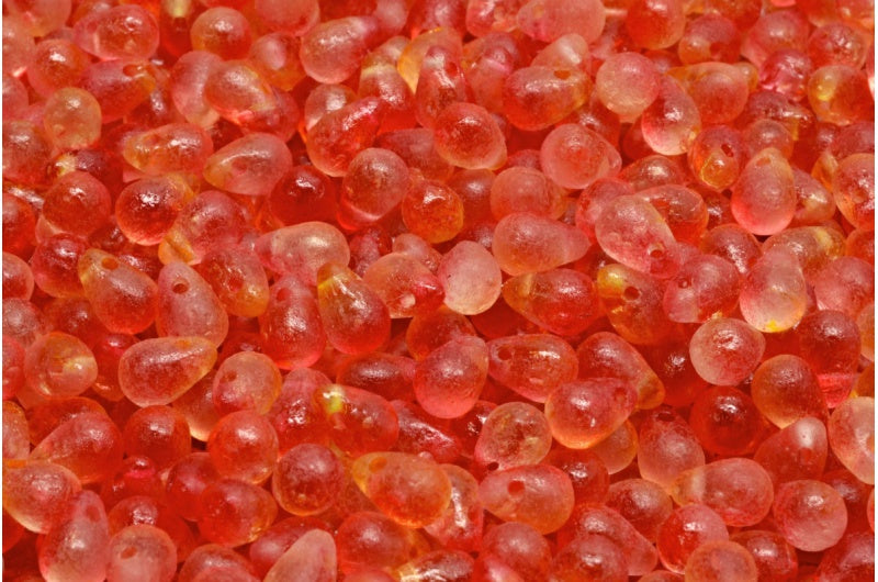 ドロップビーズ、クリスタルエッチング 48001 (00030-ETCH-48001)、ガラス、チェコ共和国