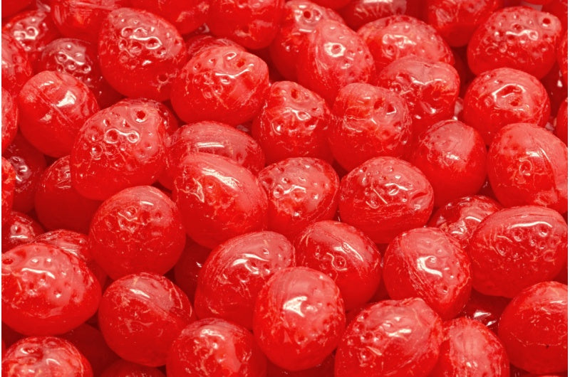 Strawberry Beads, Opal Red (91240), Glass, Czech Republic