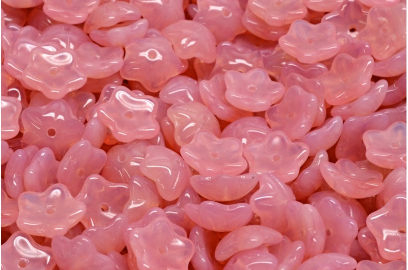 フラワーカップビーズ、オパールピンク(71010)、ガラス、チェコ共和国