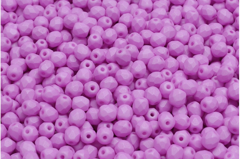 ファセット加工ビーズ ラウンド ホワイト 29561 (02010-29561)、ボヘミアクリスタルガラス、チェコ共和国