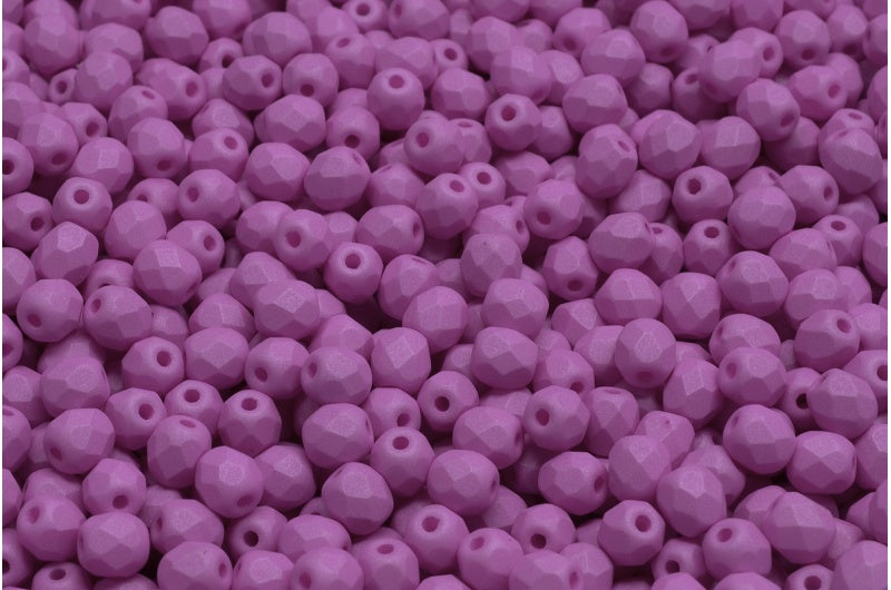 ファイアポリッシュファセットビーズラウンド、ホワイト 29575 (02010-29575)、ボヘミアクリスタルガラス、チェコ共和国