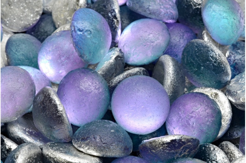 Cabochon 珠子,水晶蚀刻 26536 (00030-etch-26536),玻璃,捷克共和国