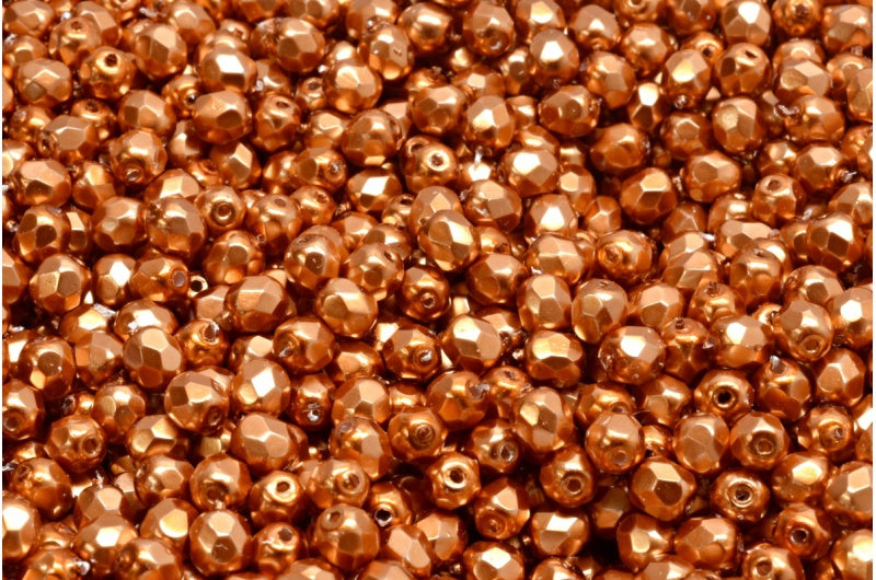 Fire Polished Faceted Beads Round, White 11016 (02010-11016), Bohemia Crystal Glass, Czech Republic