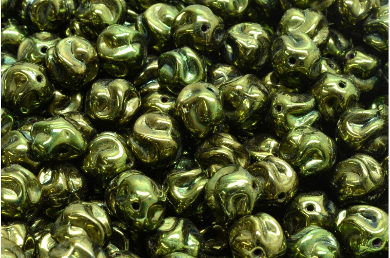 Yarn Ball, Black Luster Red Full Coated (23980-14495), Glass, Czech Republic