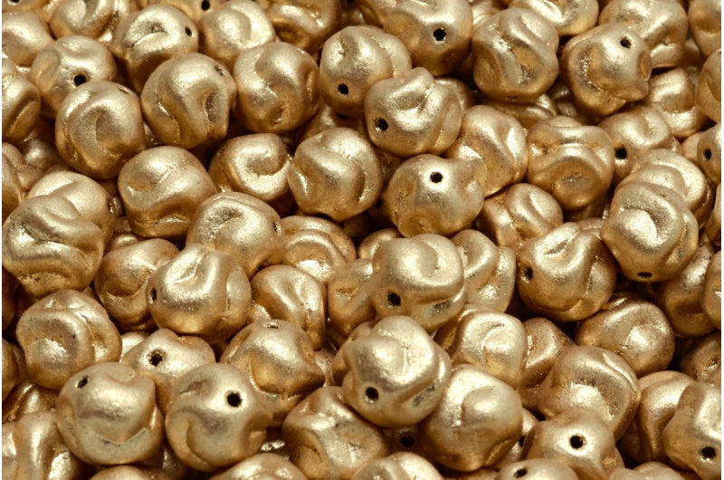 Yarn Ball, Crystal Aztec Pale Gold (00030-01710), Glass, Czech Republic