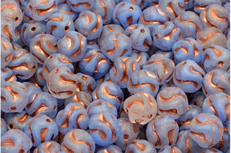 Yarn Ball, R0302 Matte Copper Lined (R0302-84100-54319), Glass, Czech Republic