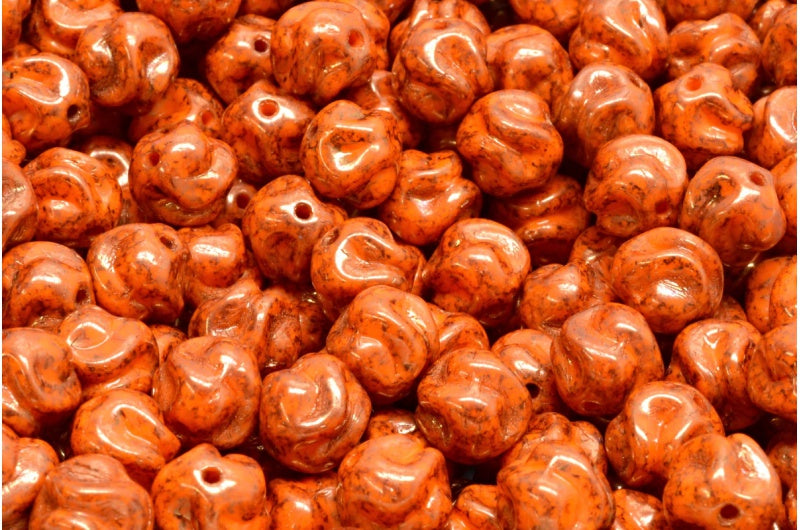 纱球,不透明黄色赤陶紫 (93120-15496),玻璃,捷克共和国