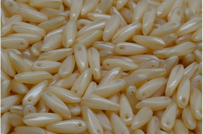 Dagger Beads, Beige (84320), Glass, Czech Republic