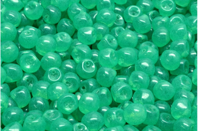 Mushroom Button Beads, Crystal 21085 (00030-21085), Glass, Czech Republic