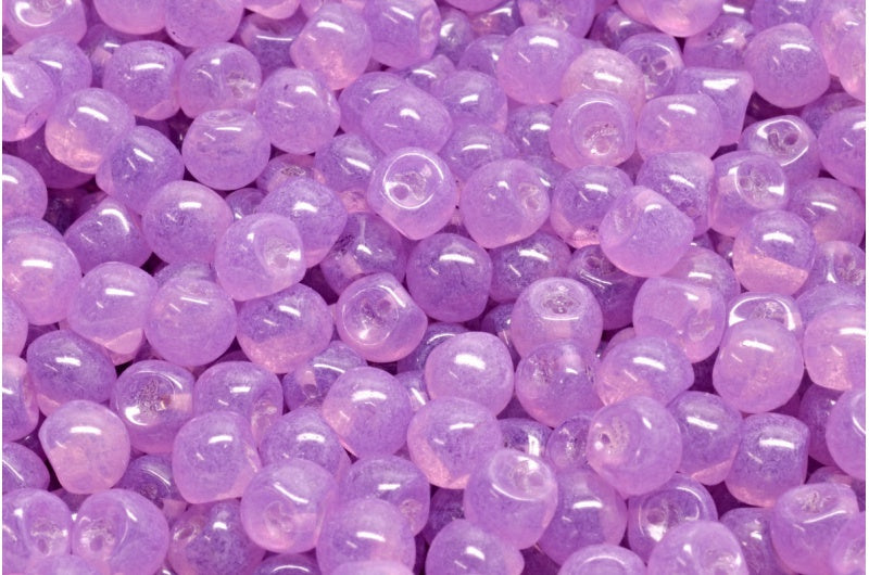 Mushroom Button Beads, Crystal 20009 (00030-20009), Glass, Czech Republic