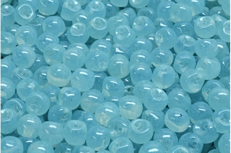 Mushroom Button Beads, Crystal 20016 (00030-20016), Glass, Czech Republic