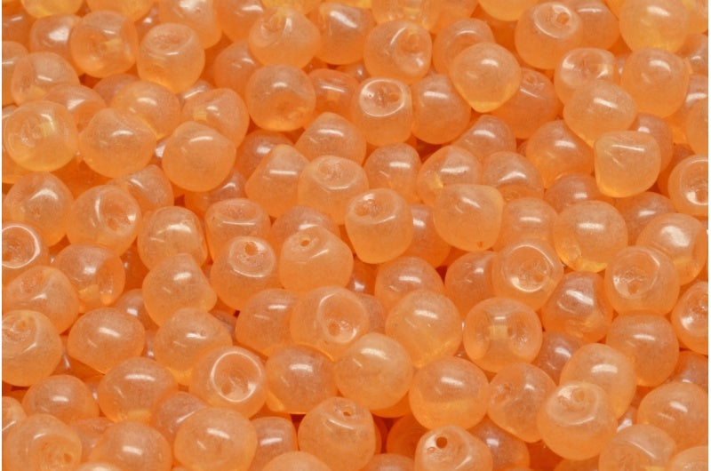 Mushroom Button Beads, Crystal 21080 (00030-21080), Glass, Czech Republic