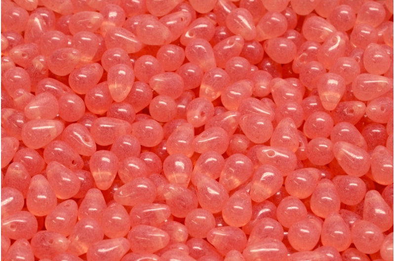 ドロップビーズ、クリスタル透明ライトアメジスト(00030-20010)、ガラス、チェコ共和国