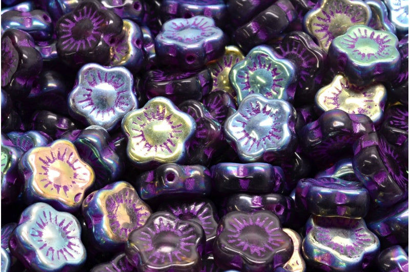 日落花珠,R0239 Ab 54326 (R0239-28701-54326),玻璃,捷克共和国