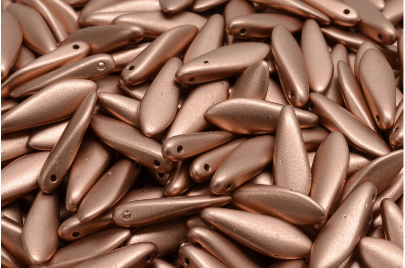 ダガービーズ、クリスタル銅(00030-01780)、ガラス、チェコ共和国