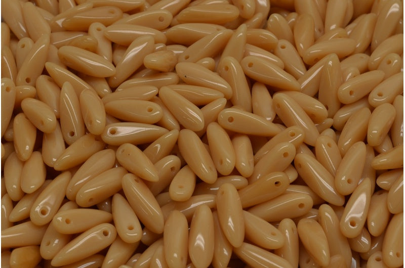 ダガービーズ、ベージュ(13050)、ガラス、チェコ共和国