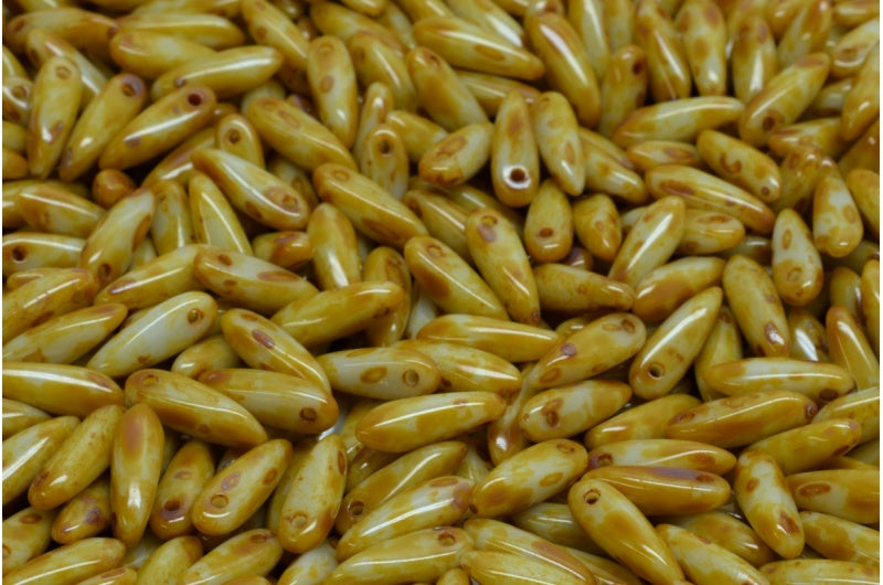 ダガービーズ、不透明グレーステインストロング(43020-86805)、ガラス、チェコ共和国