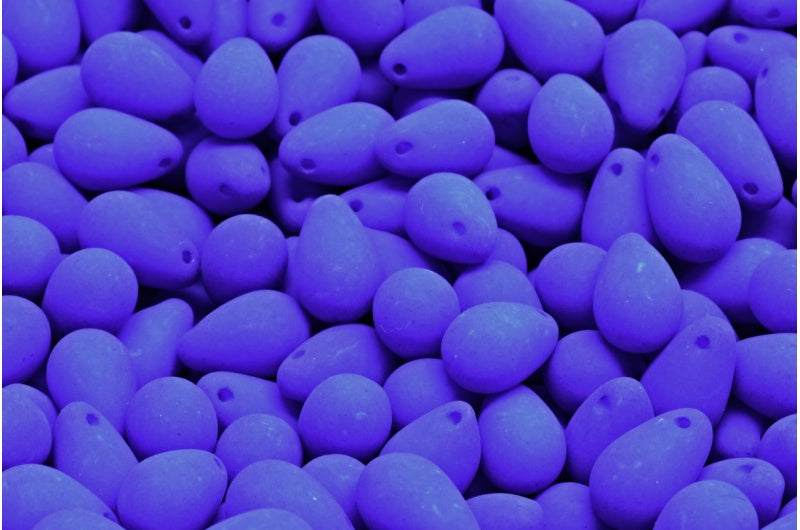 珠子,白色霓虹海蓝色 (02010-25126),玻璃,捷克共和国