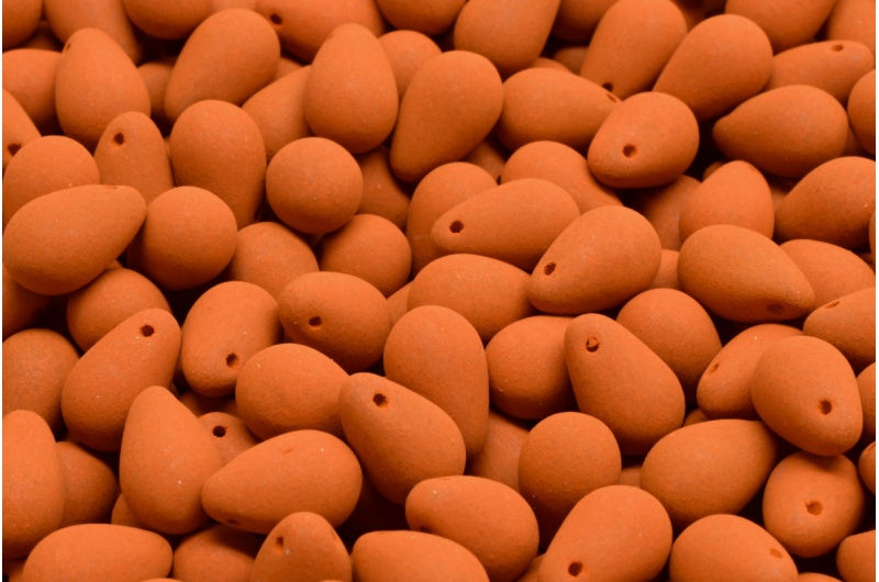 滴珠,白色哑光棕色 (02010-29525),玻璃,捷克共和国